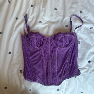 Urban Outfitters Purple Lace Bustier